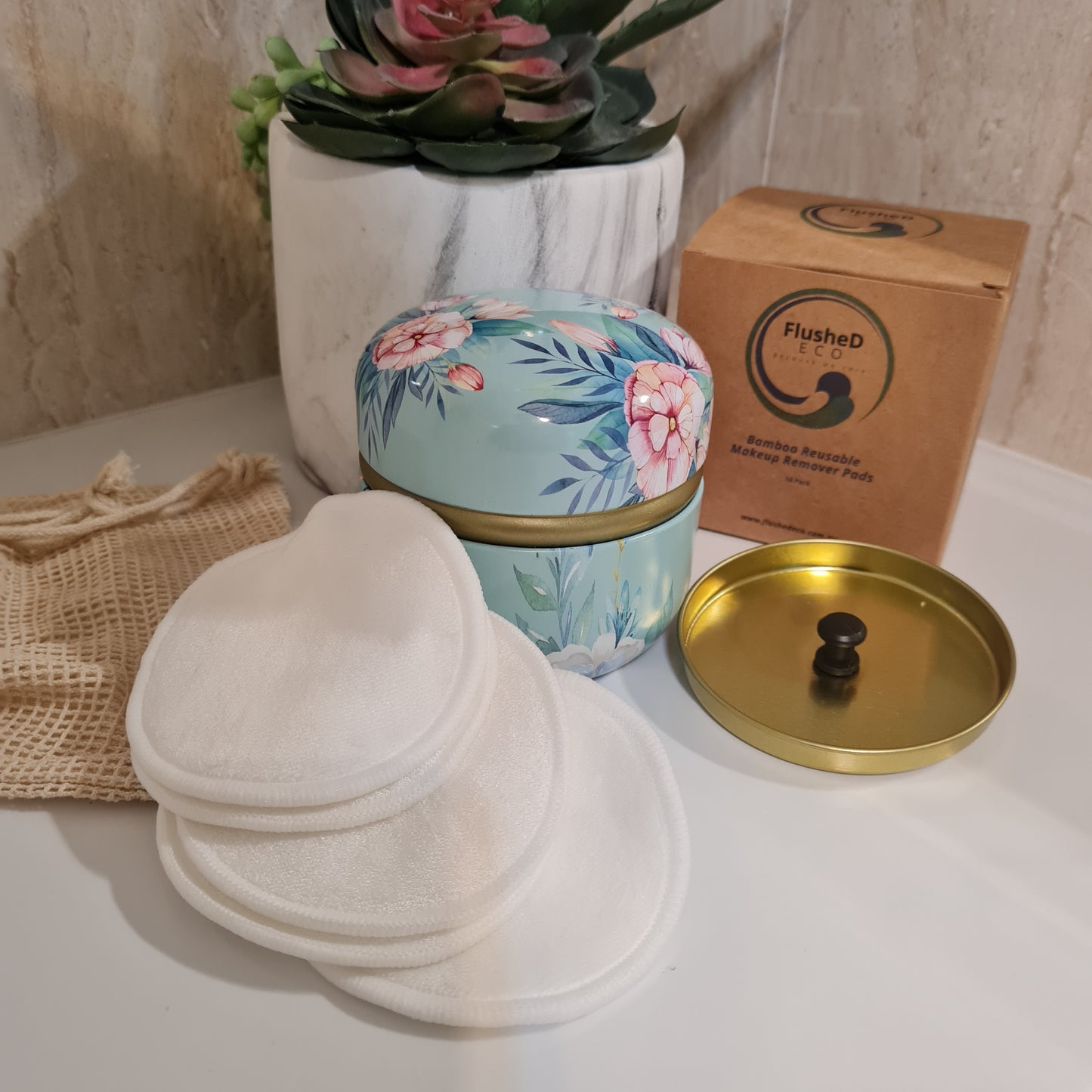 Eco-friendly Bamboo Cotton Makeup Remover Pads