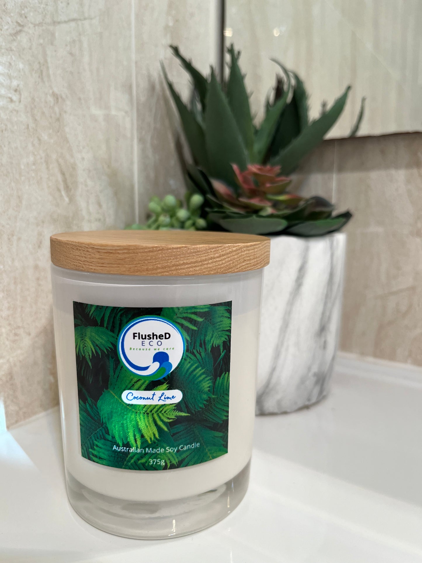 Soy Candle 375g - Coconut Lime