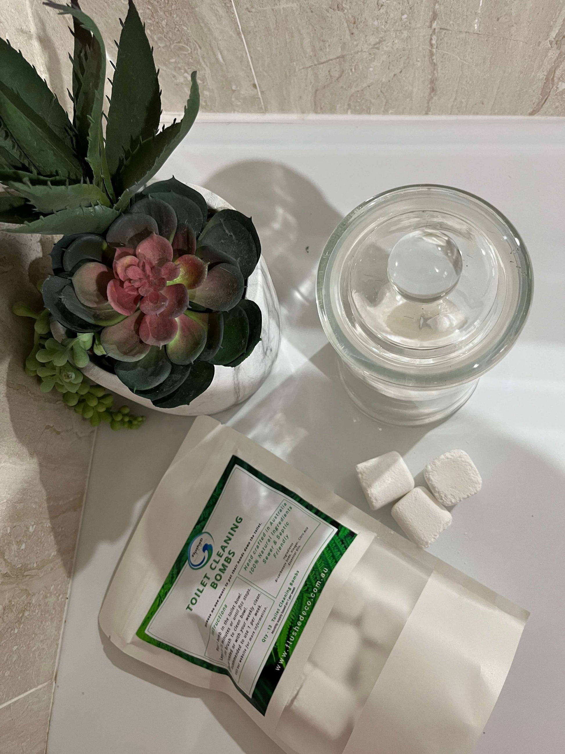 Eco-friendly Toilet Cleaning Bombs | FlusheD ECO